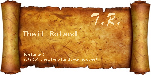 Theil Roland névjegykártya